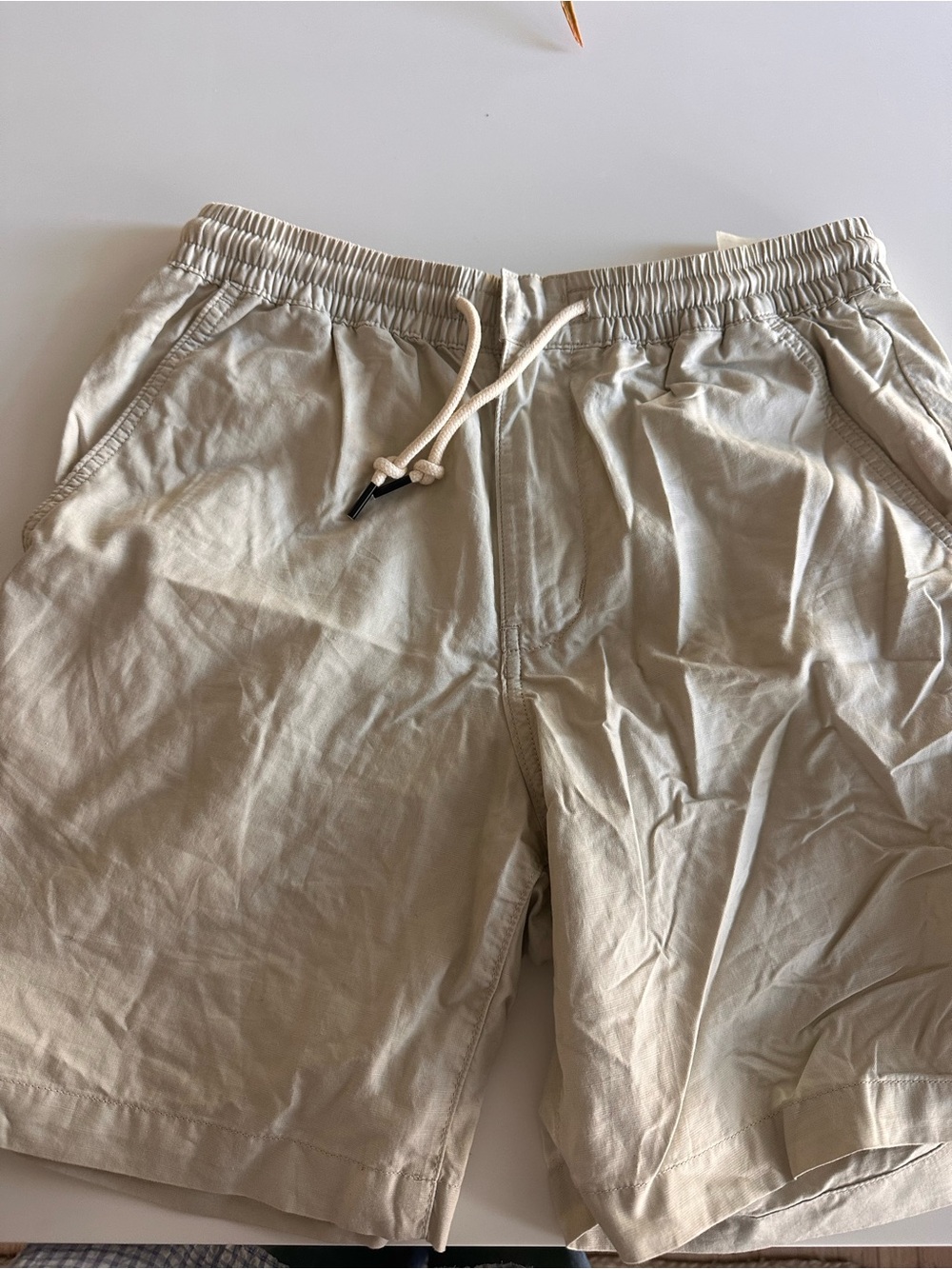 Patagonia Men's Athletic Drawstring Shorts in Light Tan